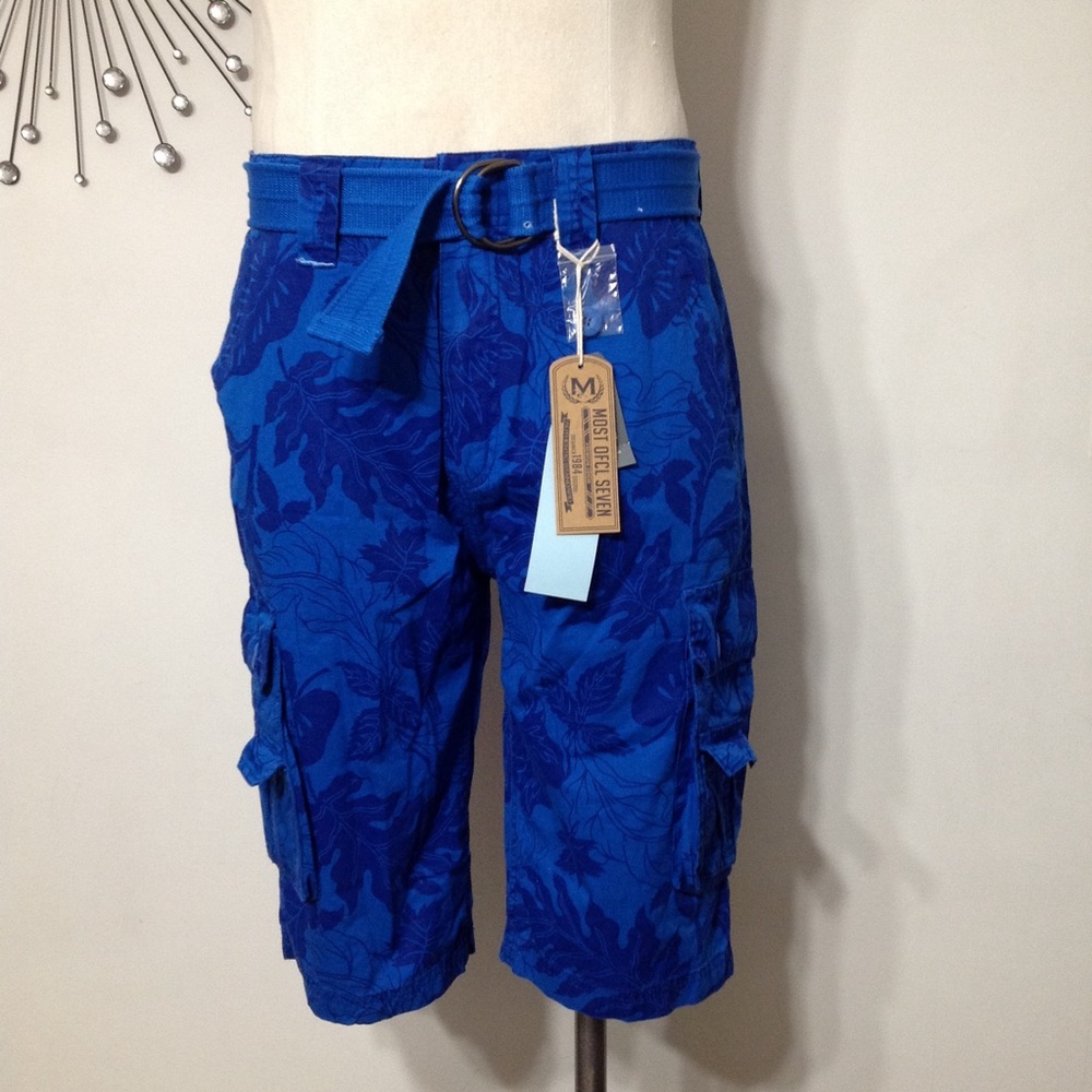 M.O. Seven Belted Cargo Short